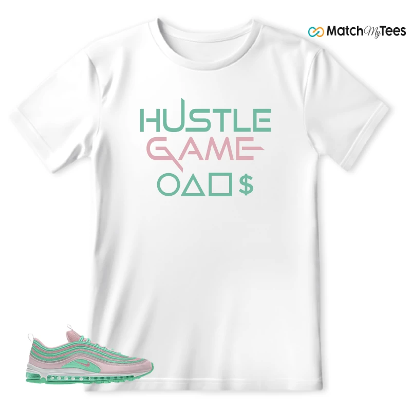 NIKE AIR MAX 97 PINK AND MINT CUSTOM SNEAKER Matching Tees t-shirt