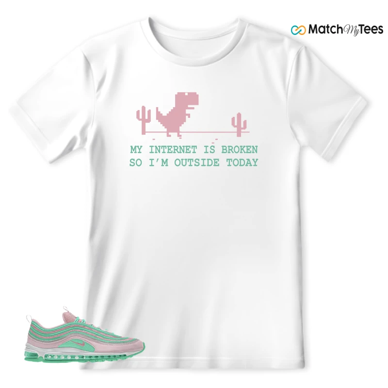 NIKE AIR MAX 97 PINK AND MINT CUSTOM SNEAKER Matching Tees t-shirt