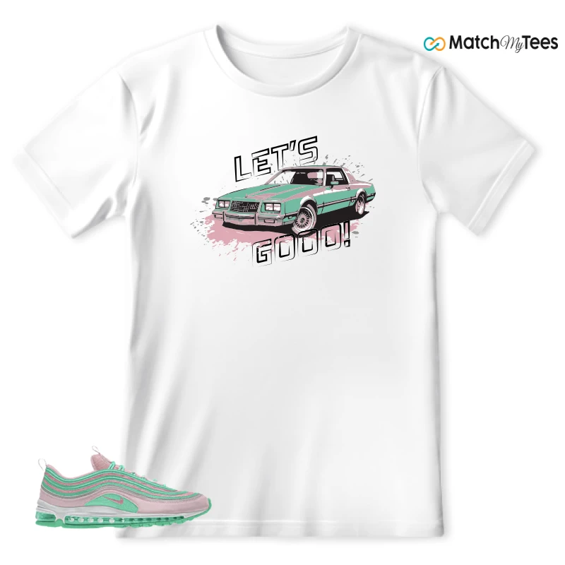 NIKE AIR MAX 97 PINK AND MINT CUSTOM SNEAKER Matching Tees t-shirt