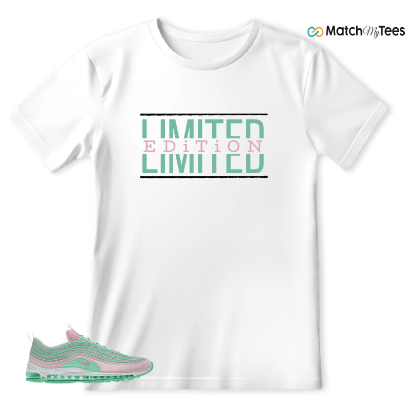 NIKE AIR MAX 97 PINK AND MINT CUSTOM SNEAKER Matching Tees t-shirt