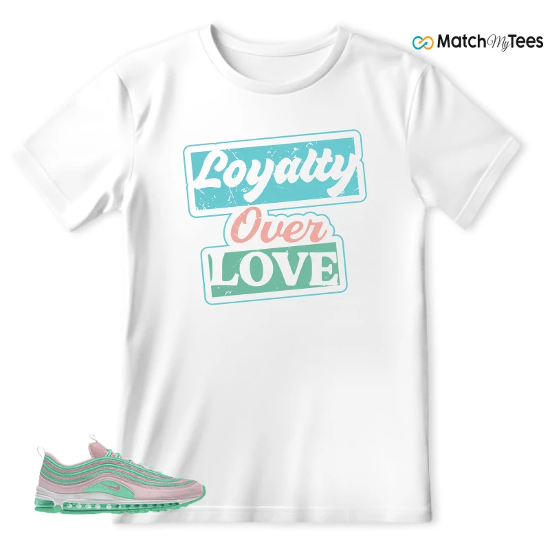 NIKE AIR MAX 97 PINK AND MINT CUSTOM SNEAKER Matching Tees t-shirt