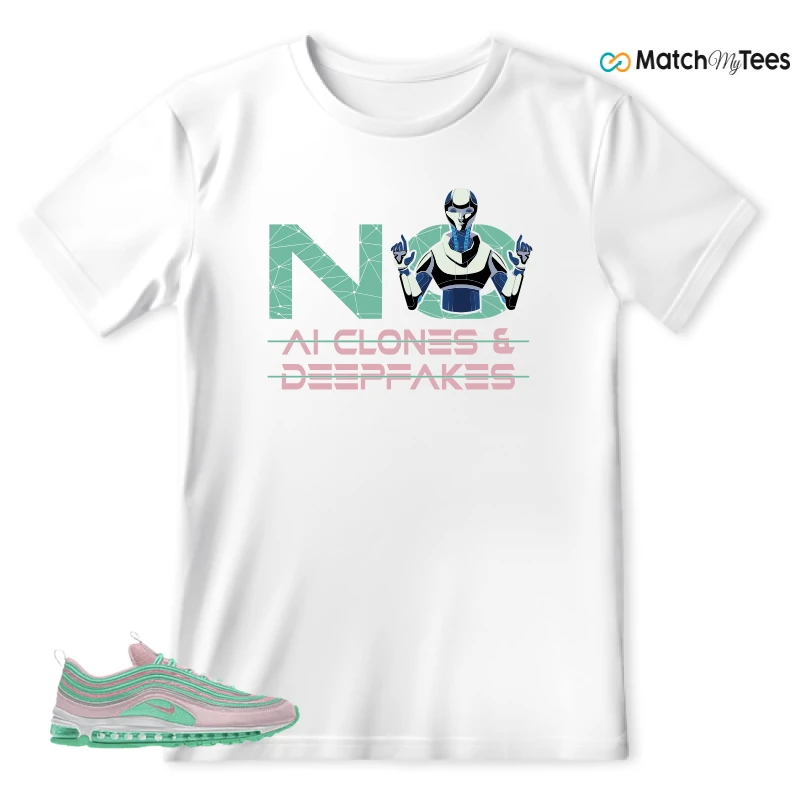 NIKE AIR MAX 97 PINK AND MINT CUSTOM SNEAKER Matching Tees t-shirt