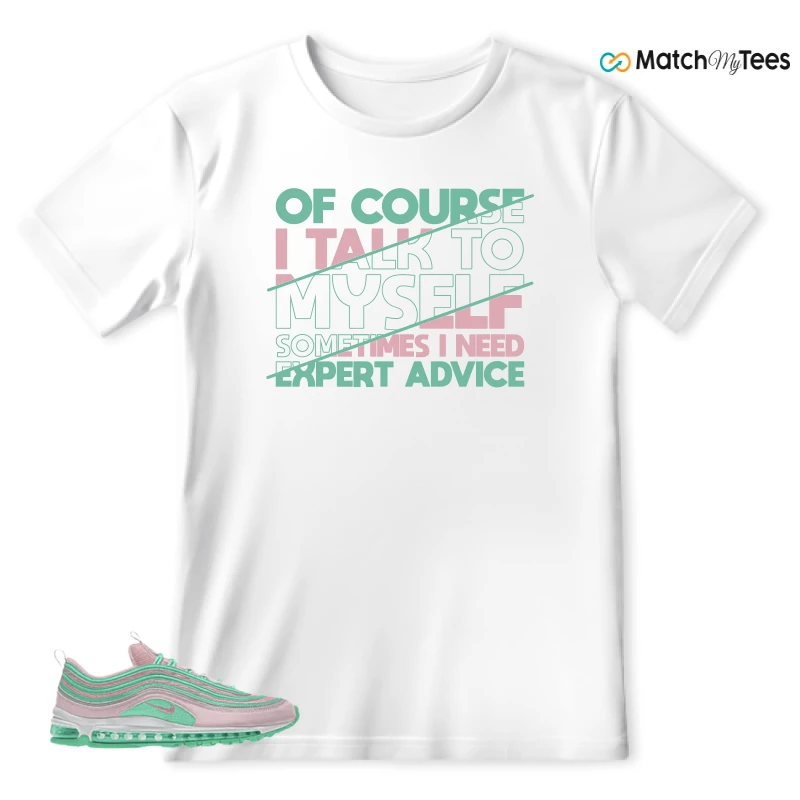 NIKE AIR MAX 97 PINK AND MINT CUSTOM SNEAKER Matching Tees t-shirt