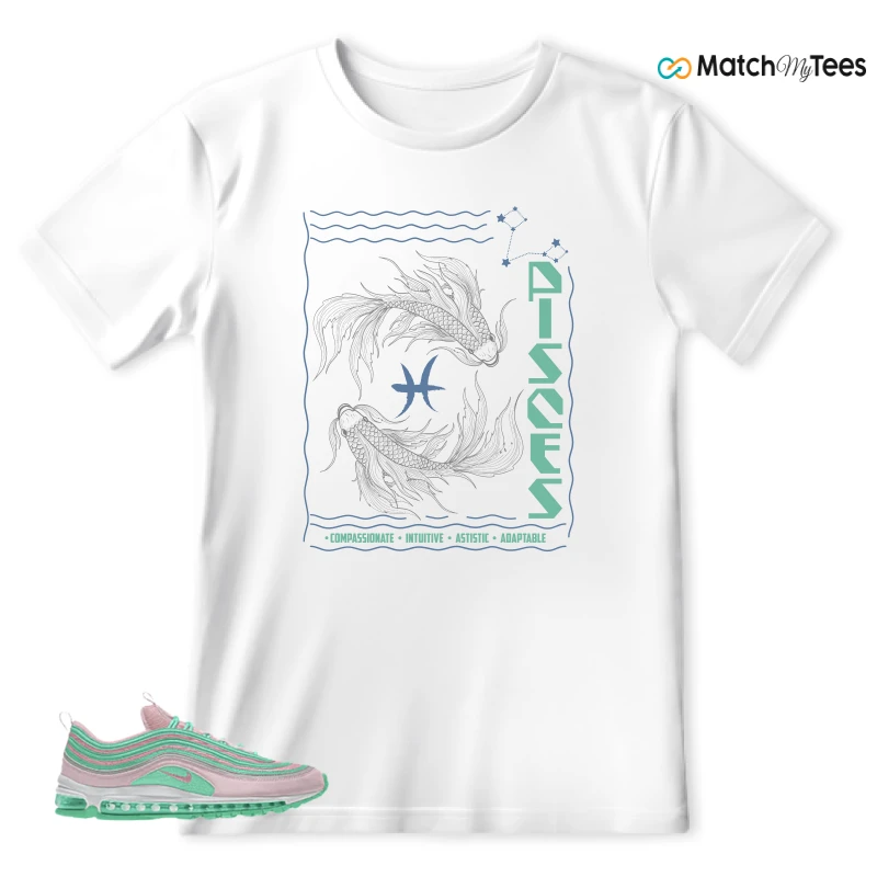 NIKE AIR MAX 97 PINK AND MINT CUSTOM SNEAKER Matching Tees t-shirt