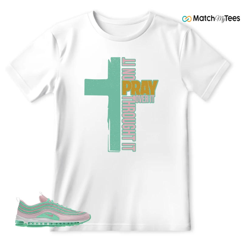 NIKE AIR MAX 97 PINK AND MINT CUSTOM SNEAKER Matching Tees t-shirt