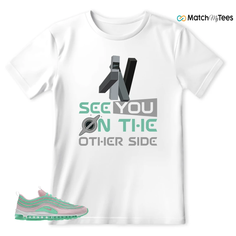 NIKE AIR MAX 97 PINK AND MINT CUSTOM SNEAKER Matching Tees t-shirt