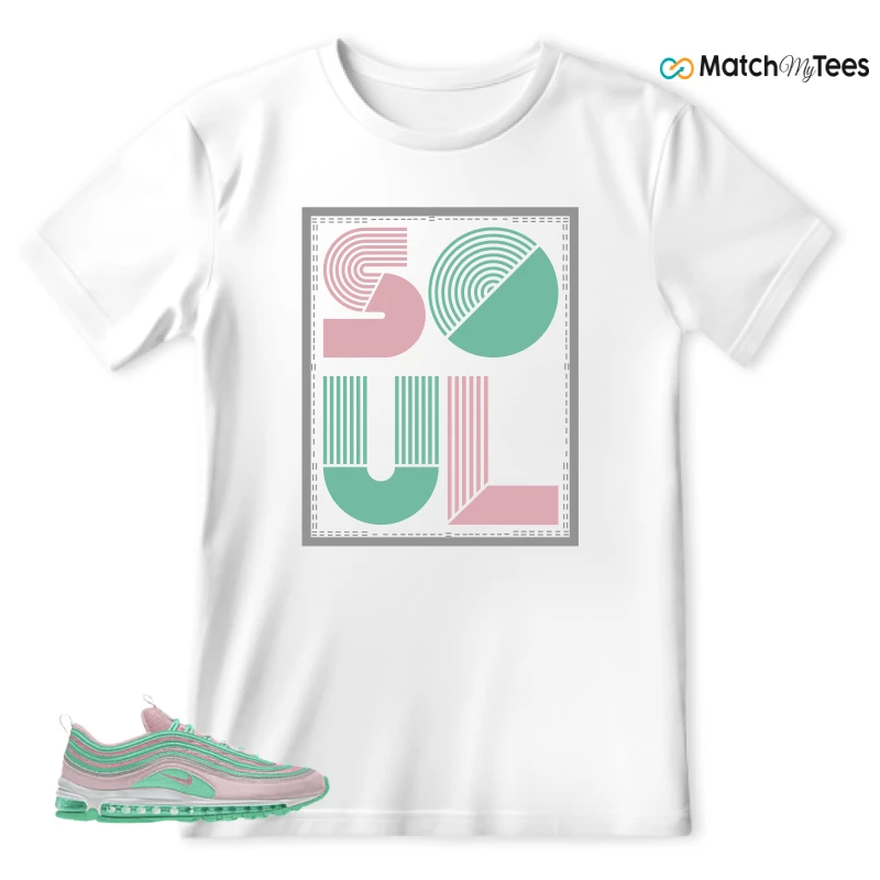 NIKE AIR MAX 97 PINK AND MINT CUSTOM SNEAKER Matching Tees t-shirt