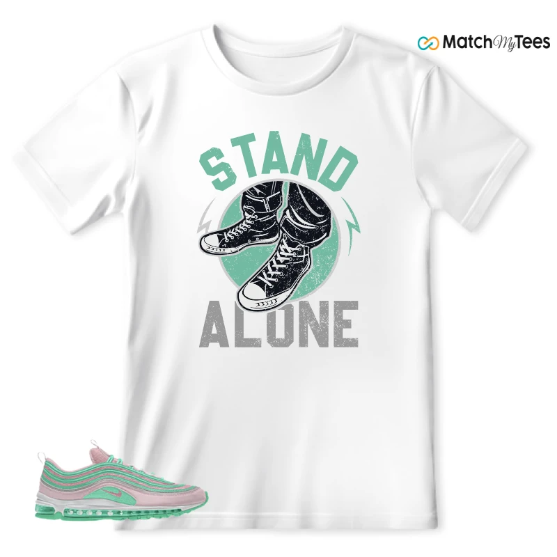 NIKE AIR MAX 97 PINK AND MINT CUSTOM SNEAKER Matching Tees t-shirt