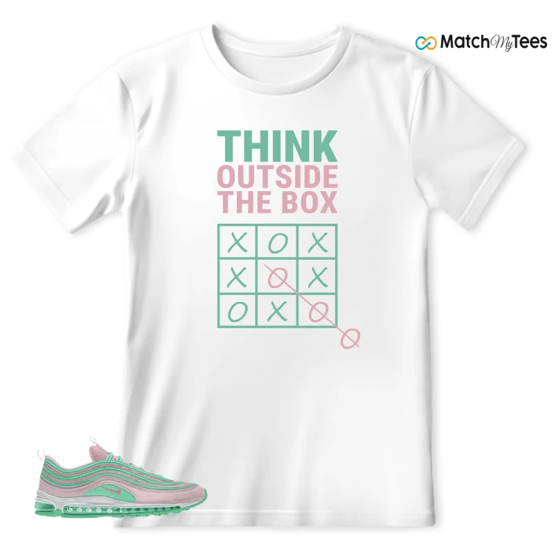 NIKE AIR MAX 97 PINK AND MINT CUSTOM SNEAKER Matching Tees t-shirt