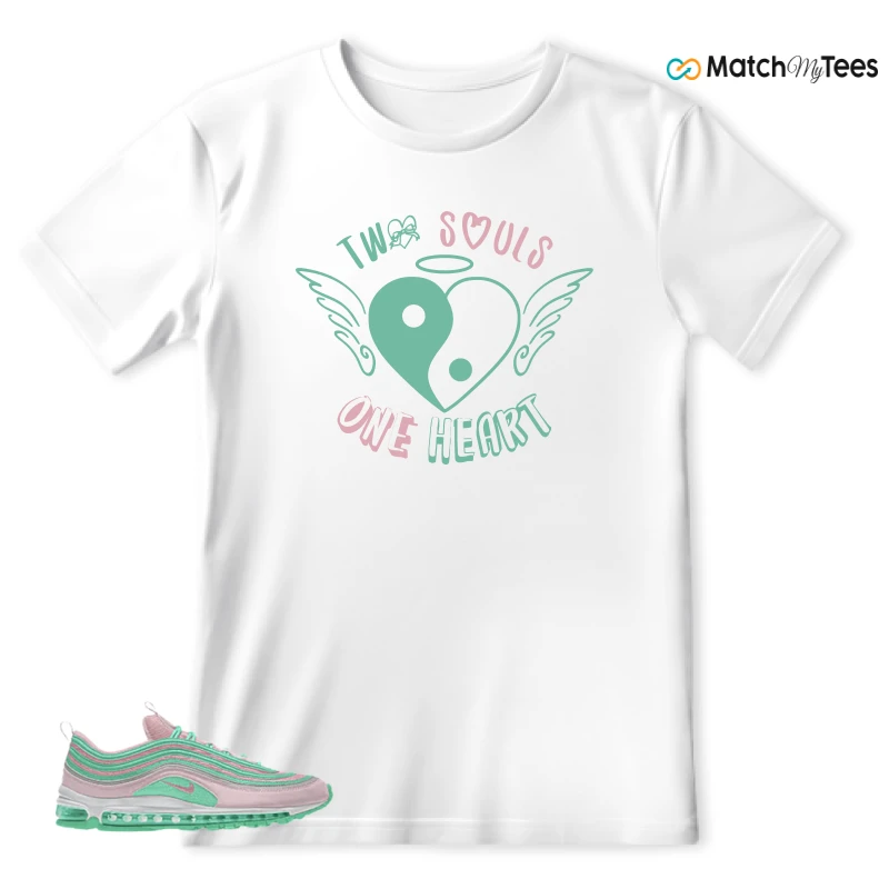 NIKE AIR MAX 97 PINK AND MINT CUSTOM SNEAKER Matching Tees t-shirt