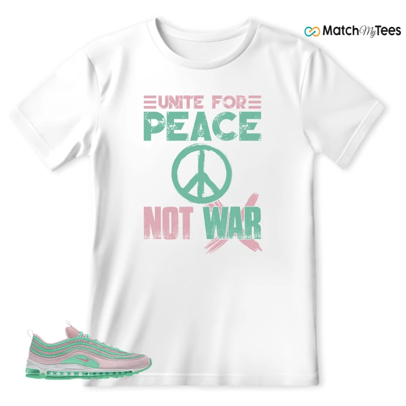 NIKE AIR MAX 97 PINK AND MINT CUSTOM SNEAKER Matching Tees t-shirt