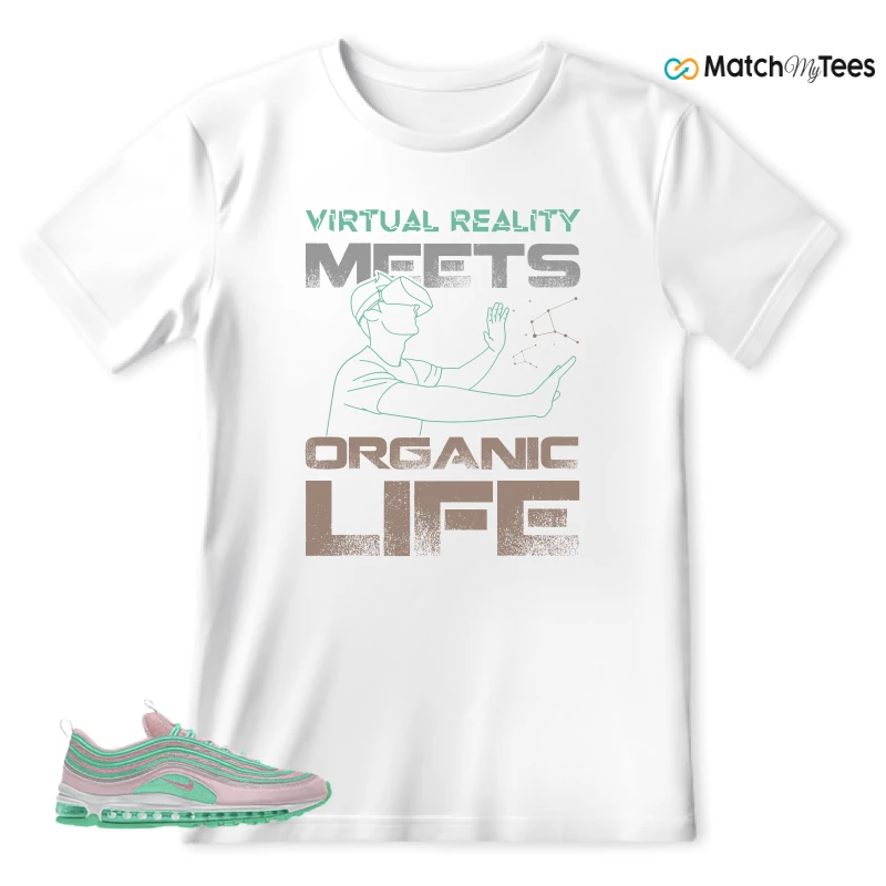 NIKE AIR MAX 97 PINK AND MINT CUSTOM SNEAKER Matching Tees t-shirt