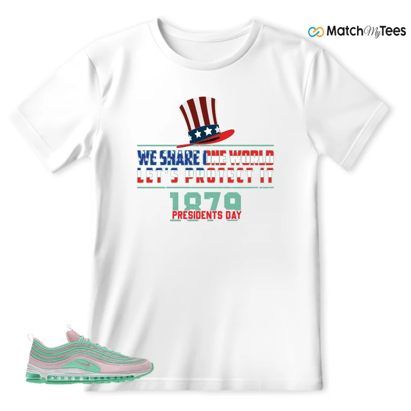 NIKE AIR MAX 97 PINK AND MINT CUSTOM SNEAKER Matching Tees T-shirt for Men