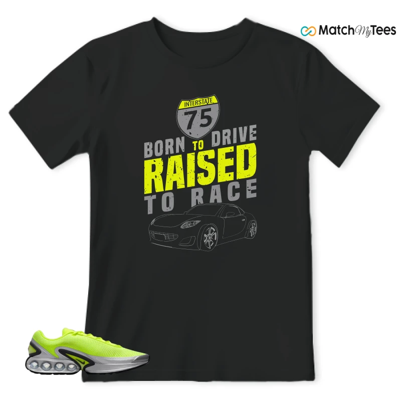 NIKE AIR MAX DN VOLT BLACK VOLT GLOW SEQUOIA SNEAKER Matching Tees t-shirt