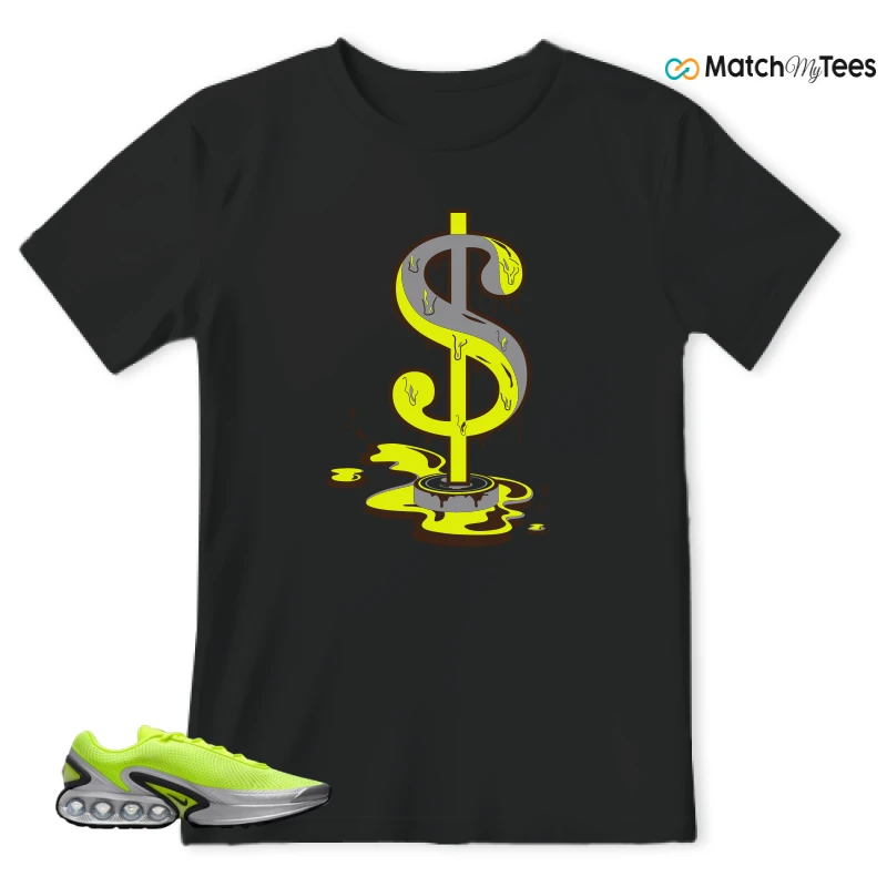 NIKE AIR MAX DN VOLT BLACK VOLT GLOW SEQUOIA SNEAKER Matching Tees t-shirt
