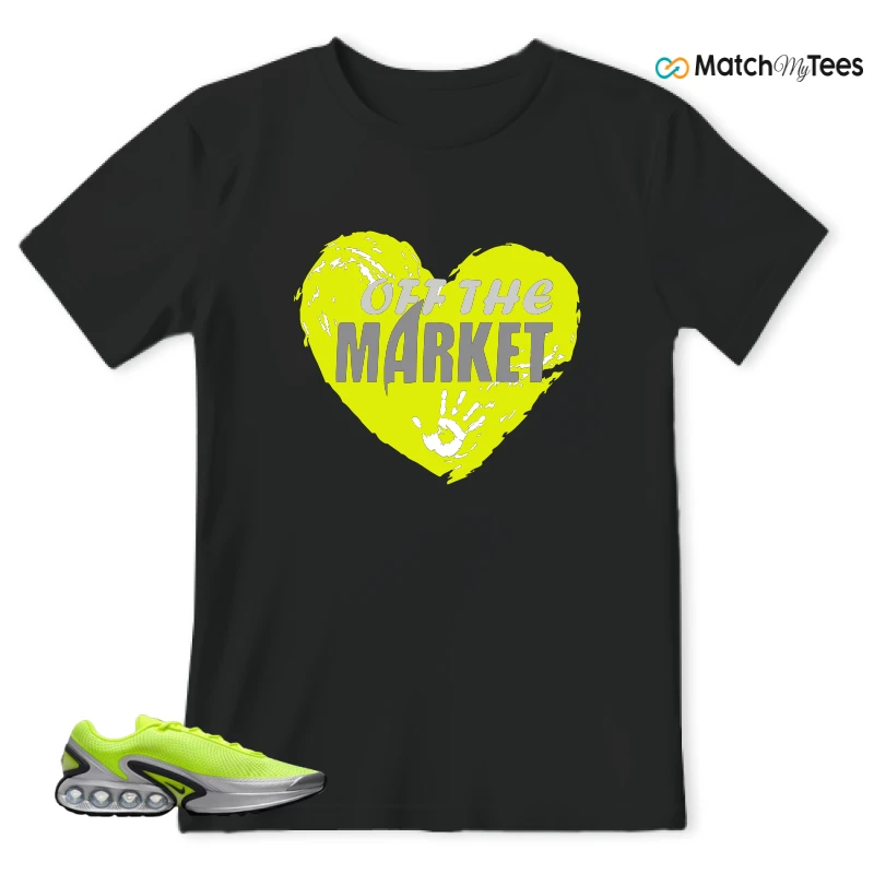 NIKE AIR MAX DN VOLT BLACK VOLT GLOW SEQUOIA SNEAKER Matching Tees t-shirt