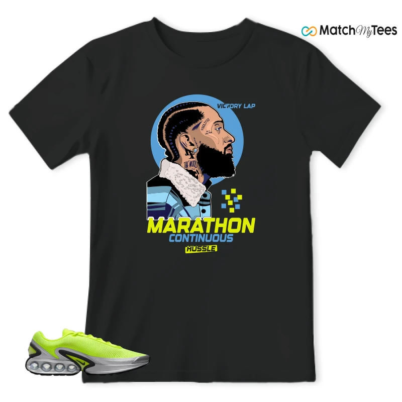 NIKE AIR MAX DN VOLT BLACK VOLT GLOW SEQUOIA SNEAKER Matching Tees t-shirt