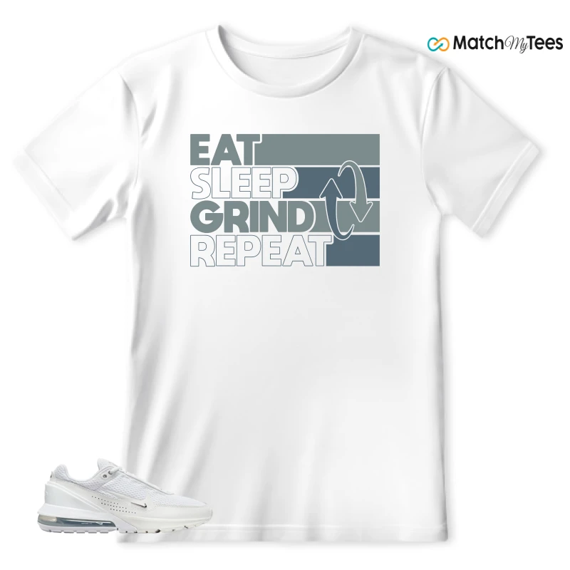 NIKE AIR MAX PULSE WHITE CHROME SNEAKER Matching Tees t-shirt