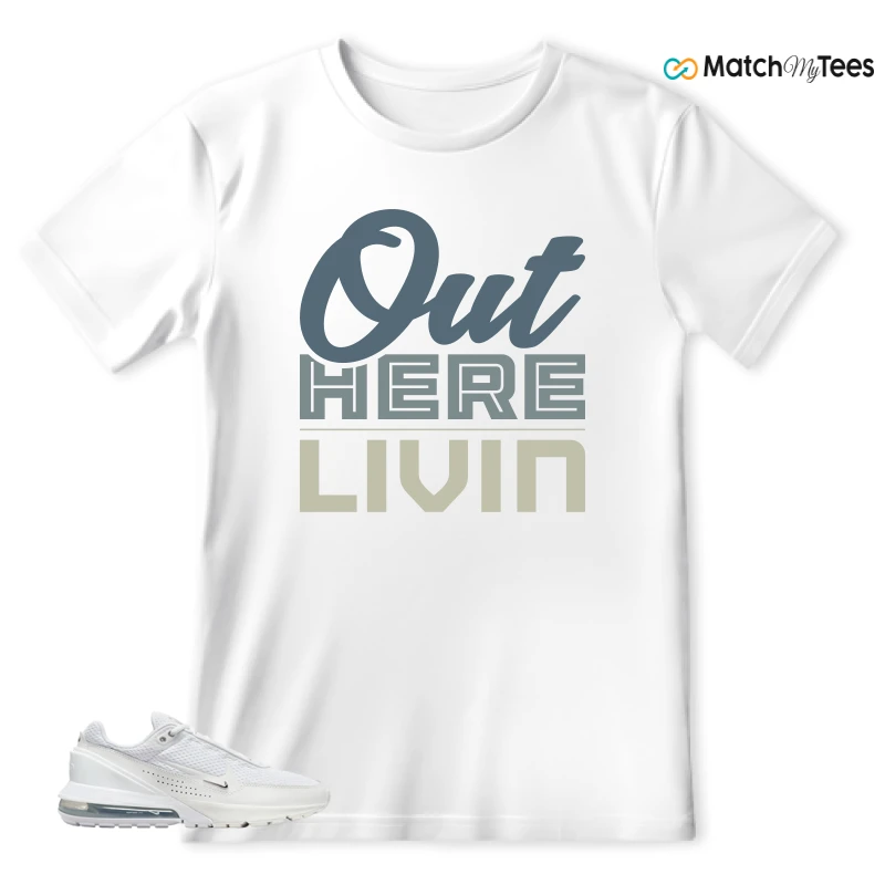 NIKE AIR MAX PULSE WHITE CHROME SNEAKER Matching Tees t-shirt