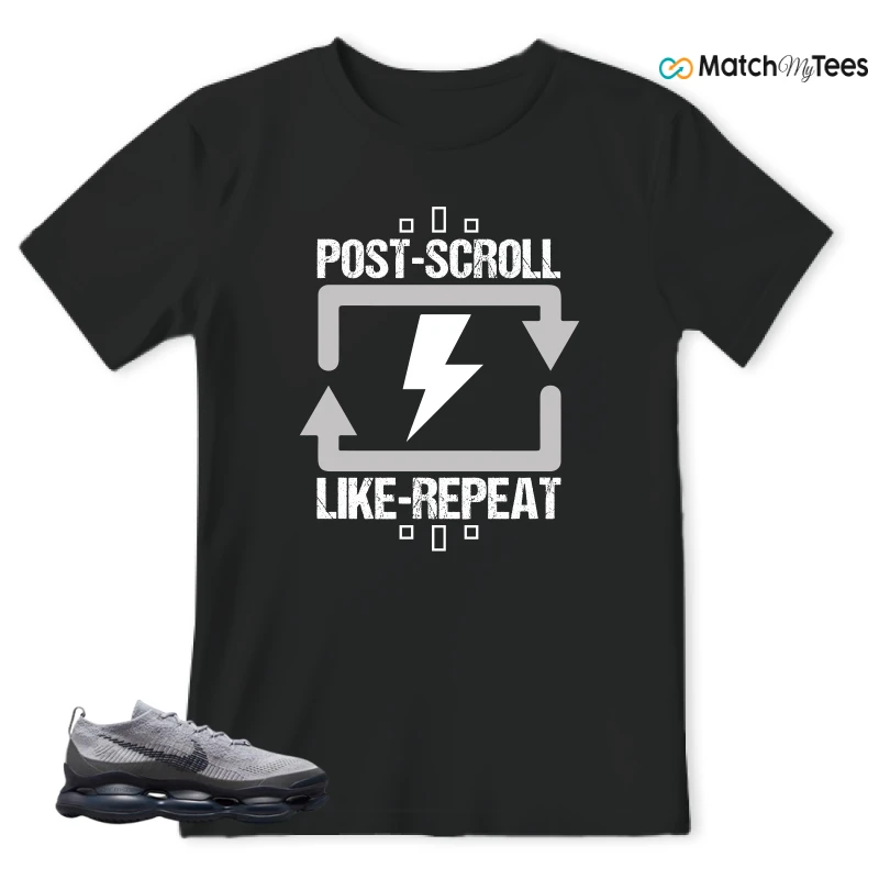 NIKE AIR MAX SCORPION DARK PEWTER MIDNIGHT NVAY SNEAKER Matching Tees T-shirt for Men