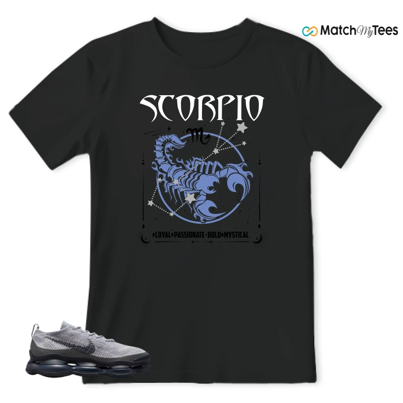 NIKE AIR MAX SCORPION DARK PEWTER MIDNIGHT NVAY SNEAKER Matching Tees t-shirt
