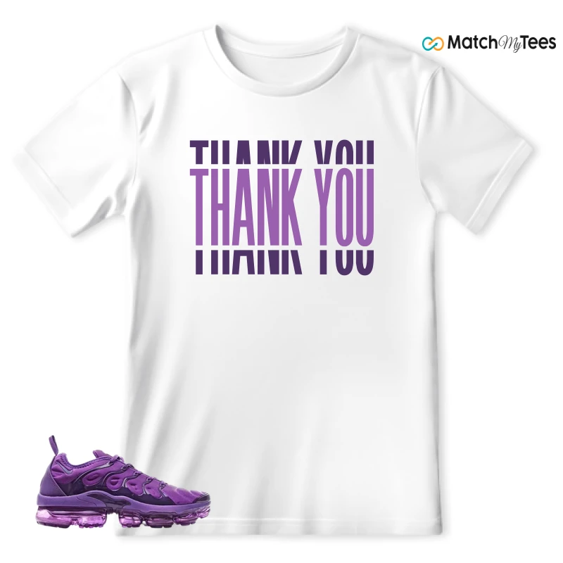 NIKE AIR VAPORMAX PLUS PURPLE SNEAKER Matching Tees t-shirt