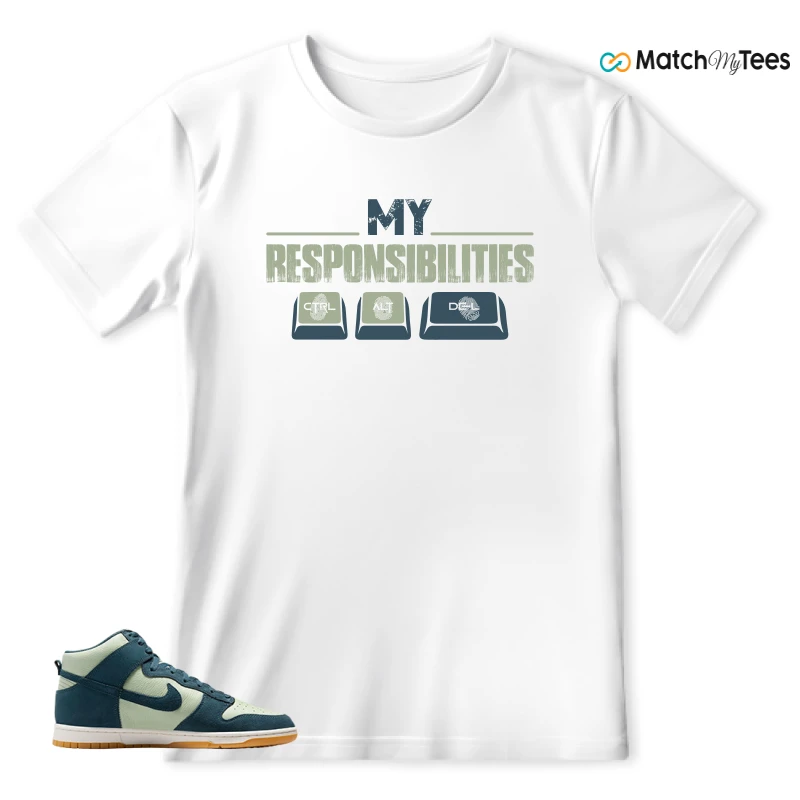 NIKE DUNK HIGH JADE HORIZON SNEAKER Matching Tees t-shirt