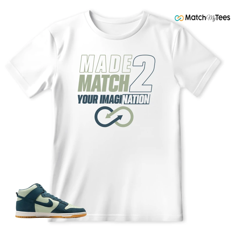 NIKE DUNK HIGH JADE HORIZON SNEAKER Matching Tees T-shirt for Men
