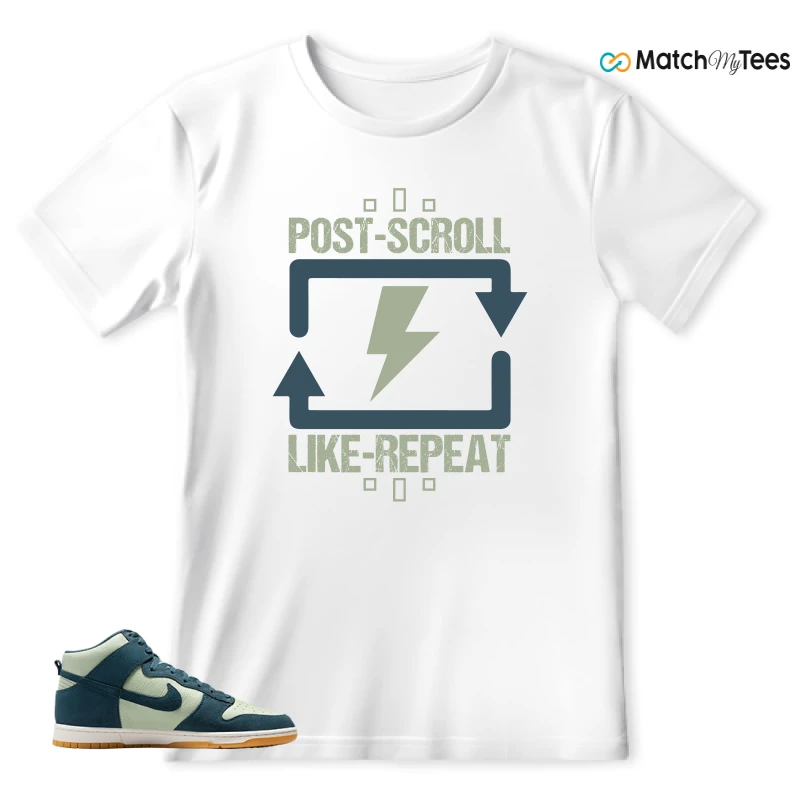 NIKE DUNK HIGH JADE HORIZON SNEAKER Matching Tees t-shirt