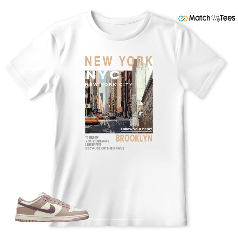 NIKE DUNK LOW DIFFUSED TAUPE (WOMEN'S) SNEAKER Matching Tees T-shirt for Men