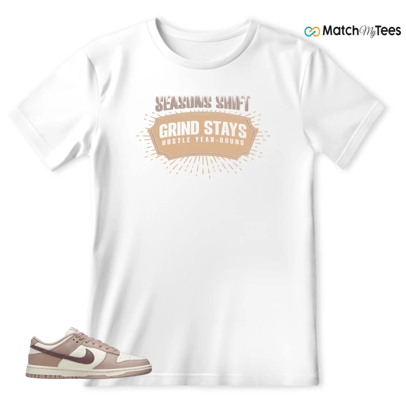 NIKE DUNK LOW DIFFUSED TAUPE (WOMEN'S) SNEAKER Matching Tees T-shirt for Men