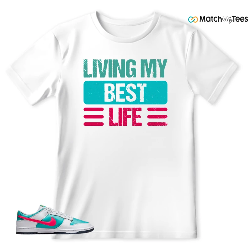 NIKE DUNK LOW DUSTY CACTUS THUNDER BLUE SNEAKER Matching Tees t-shirt