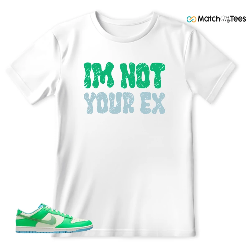 NIKE DUNK LOW GREEN SHOCK SNEAKER Matching Tees t-shirt