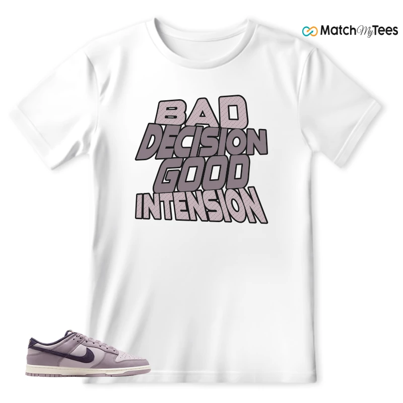 NIKE DUNK LOW LIGHT VIOLET ORE SNEAKER Matching Tees t-shirt