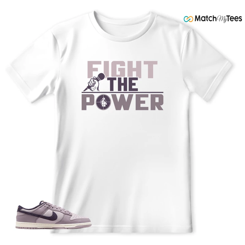 NIKE DUNK LOW LIGHT VIOLET ORE SNEAKER Matching Tees t-shirt
