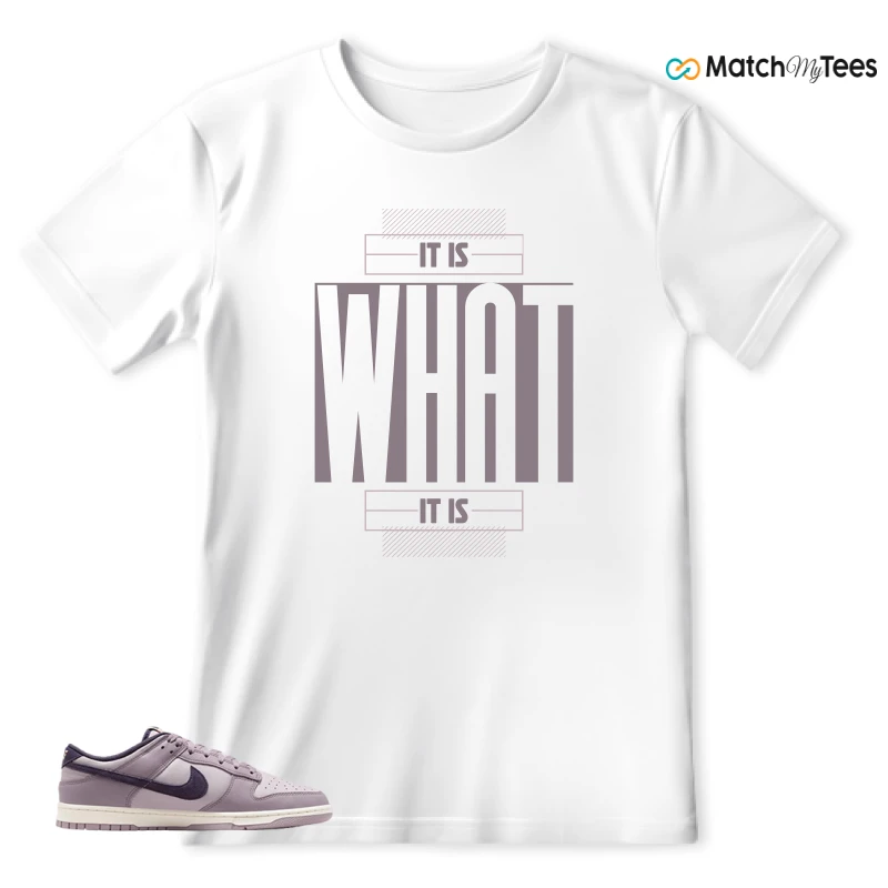 NIKE DUNK LOW LIGHT VIOLET ORE SNEAKER Matching Tees t-shirt