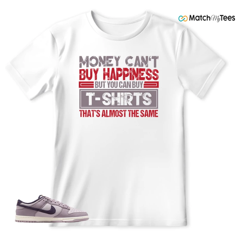 NIKE DUNK LOW LIGHT VIOLET ORE SNEAKER Matching Tees t-shirt