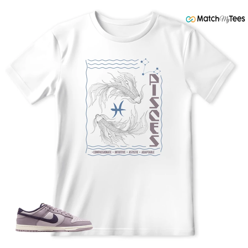 NIKE DUNK LOW LIGHT VIOLET ORE SNEAKER Matching Tees T-shirt for Men