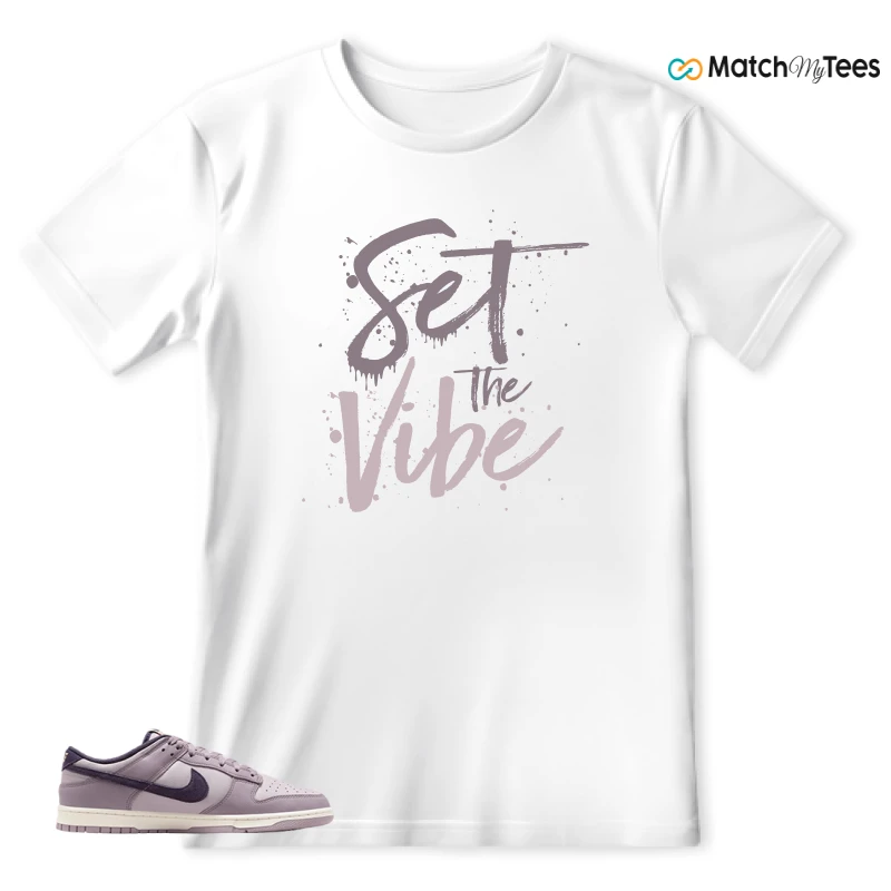 NIKE DUNK LOW LIGHT VIOLET ORE SNEAKER Matching Tees t-shirt