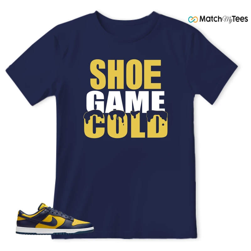 Shoe Game Cold Navy matching T-shirt T-shirt