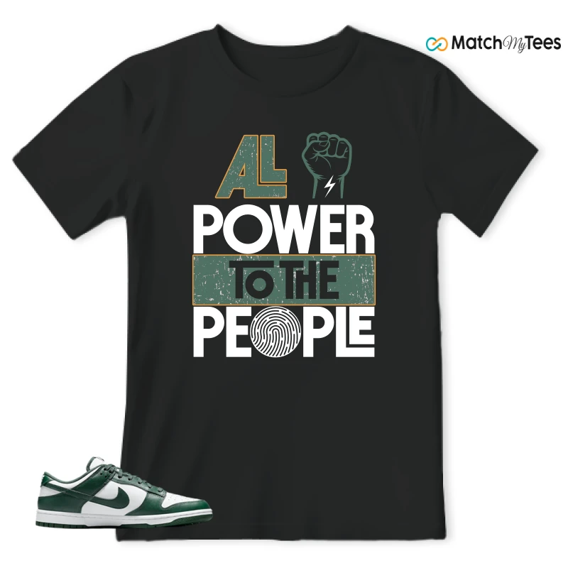 NIKE DUNK LOW VARSITY GREEN SNEAKER Matching Tees t-shirt