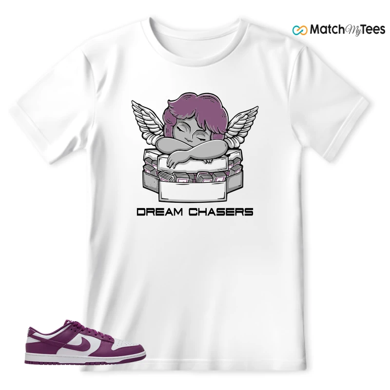 NIKE DUNK LOW WHITE VIOTECH SNEAKER Matching Tees t-shirt
