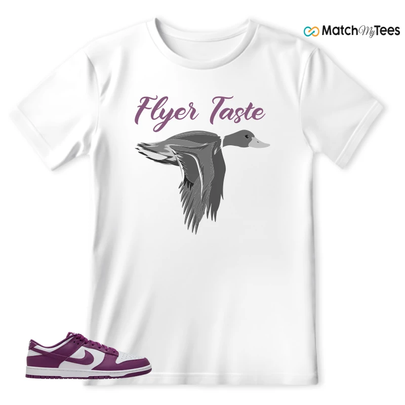 NIKE DUNK LOW WHITE VIOTECH SNEAKER Matching Tees t-shirt