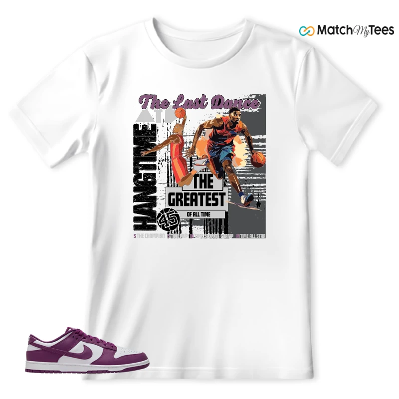 NIKE DUNK LOW WHITE VIOTECH SNEAKER Matching Tees t-shirt