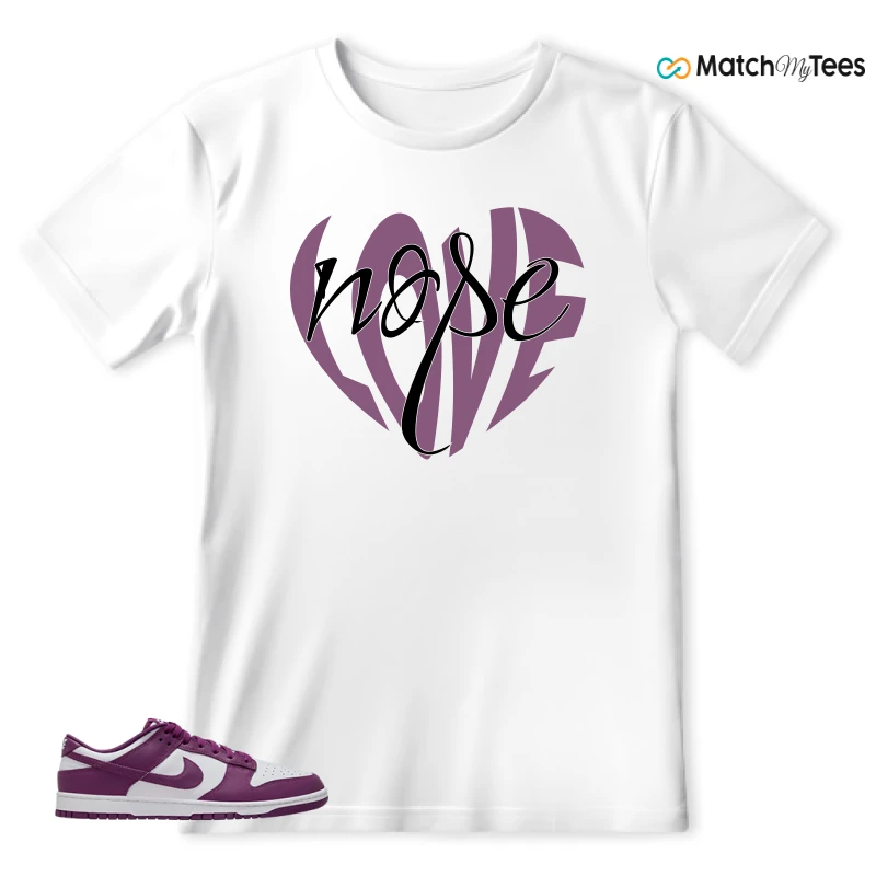 NIKE DUNK LOW WHITE VIOTECH SNEAKER Matching Tees t-shirt