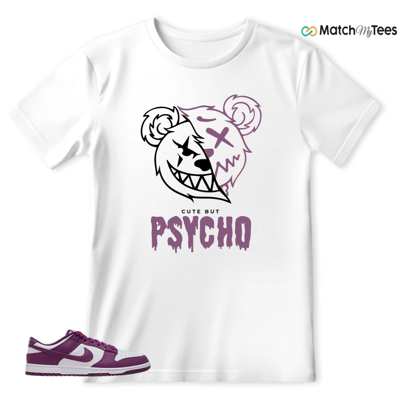 NIKE DUNK LOW WHITE VIOTECH SNEAKER Matching Tees t-shirt