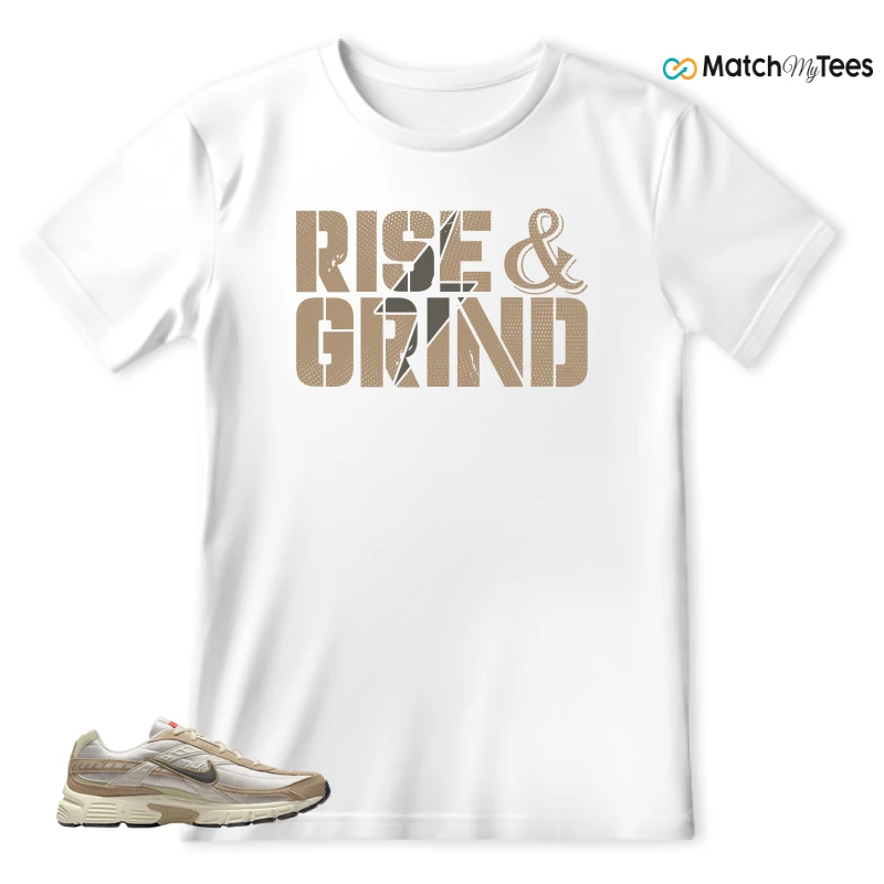 NIKE INITIATOR LIGHT BONE CARGO KHAKI SNEAKER Matching Tees t-shirt