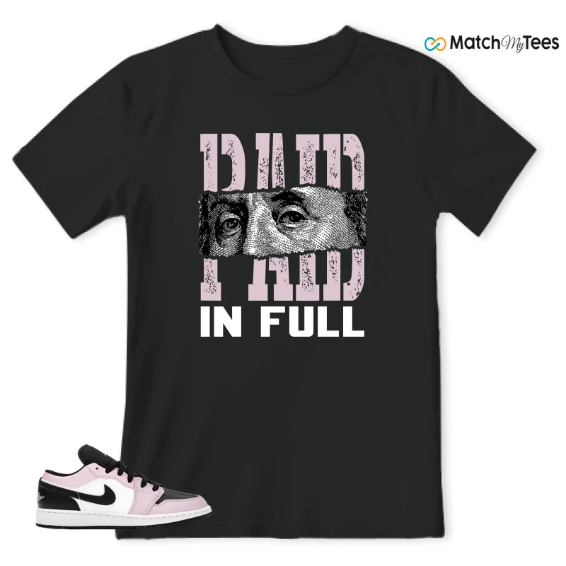 Paid In Full Black matching T-shirt T-shirt