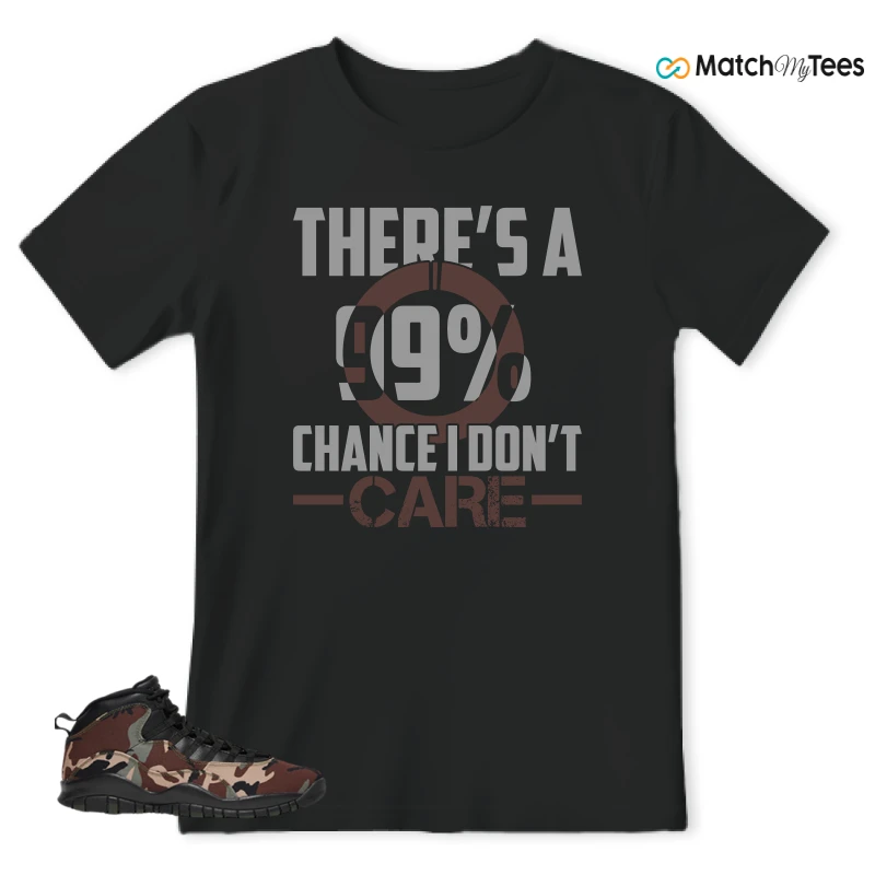 NIKE JORDAN 10 RETRO WOODLAND CAMO SNEAKER Matching Tees t-shirt