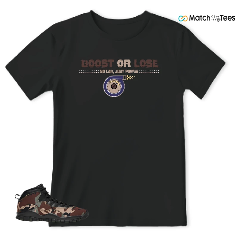 NIKE JORDAN 10 RETRO WOODLAND CAMO SNEAKER Matching Tees T-shirt for Men